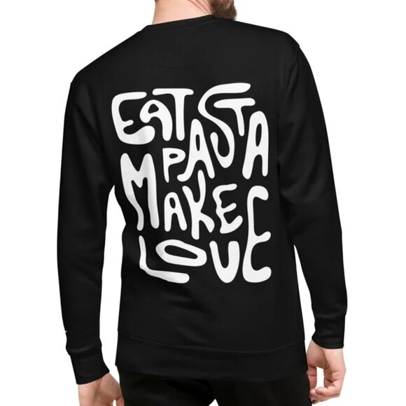 NWOT Eat Pasta Make Love! EPML Joe Sasto Exclusive Limited Edition Sweatshirt - Picture 1 of 6